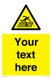 Custom Figure on Roof Sign